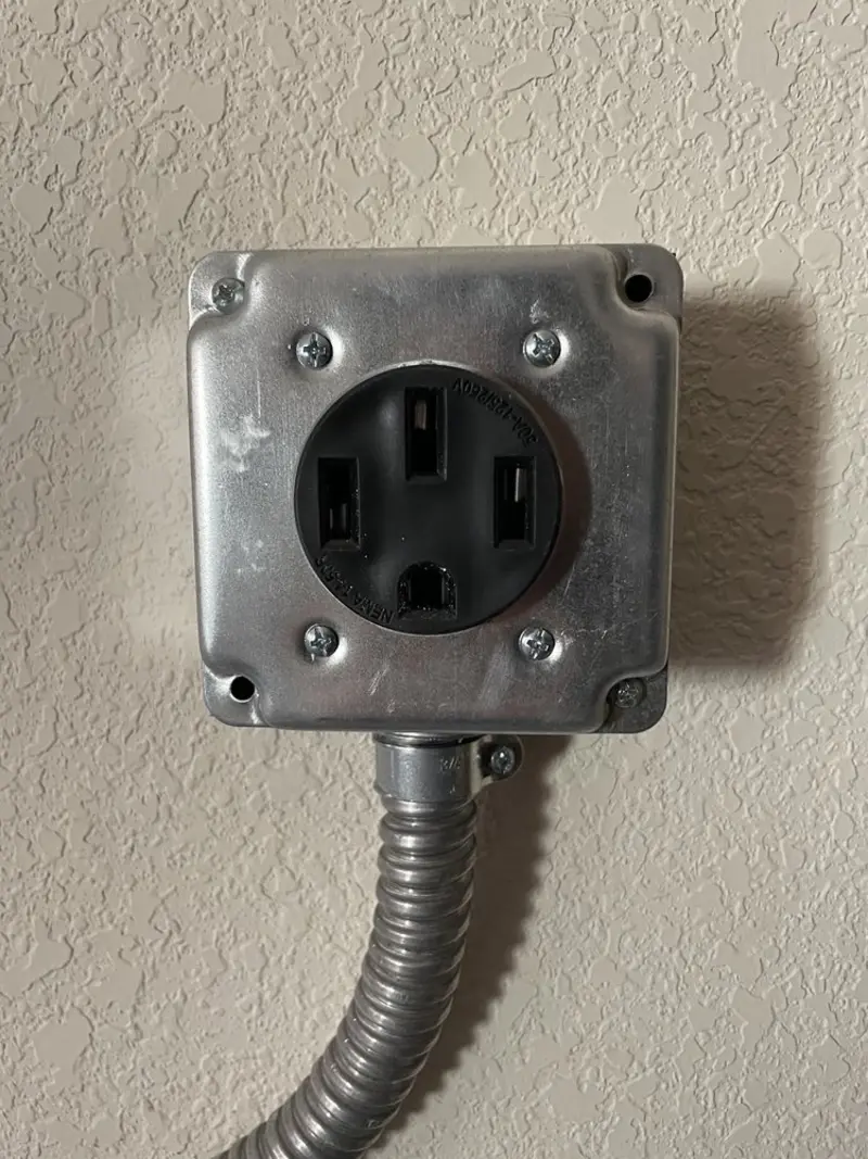 NEMA 14-50 outlet installed for Electrical Panel Upgrade in Englewood